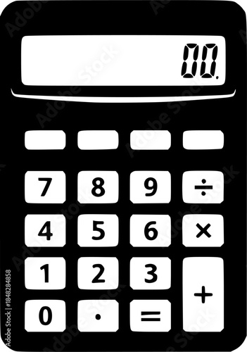 business calculator icon vector set
