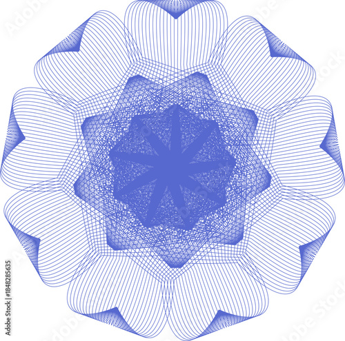 Abstract snowflake on white background. Snow Icons. Snowflake vector icons. Winter icon. Snow or Snowflake decoration for Christmas. Vector, transparent background EPS version.