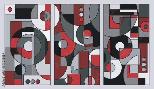 abstract geometric pattern for wall decor 