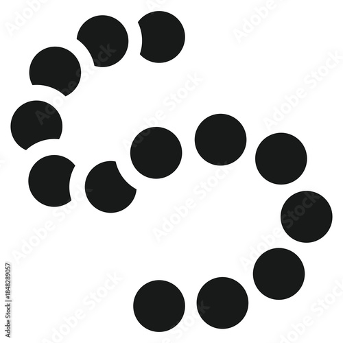 Staphylococcus Bacteria Icon Line Vector Illustration