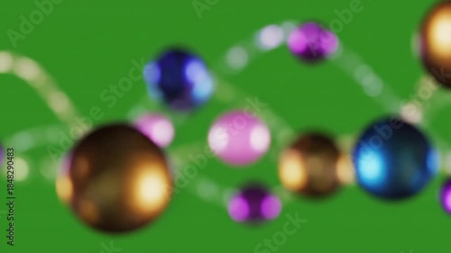 Soft Focus Bloom of Green Light with soft bokeh orbs gently shifting effect green screen bokeh animations style featuring soft focus,