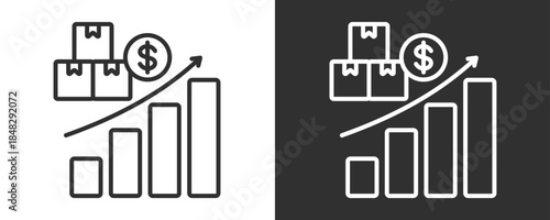 Sales Icon Set Vector Collection Isolated In Black And White