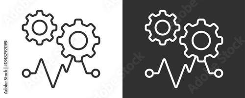 Rising Icon Set Vector Collection Isolated In Black And White