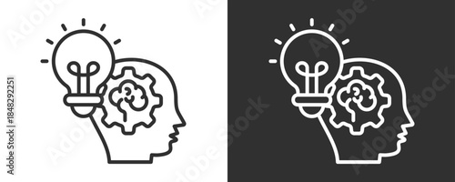 Innovation Icon Set Vector Collection Isolated In Black And White