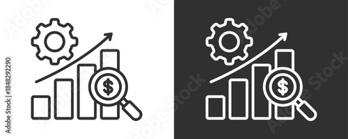 Development Icon Set Vector Collection Isolated In Black And White