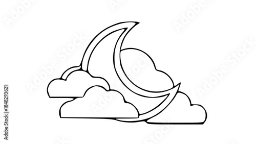 Peaceful Sleep Moon Symbol