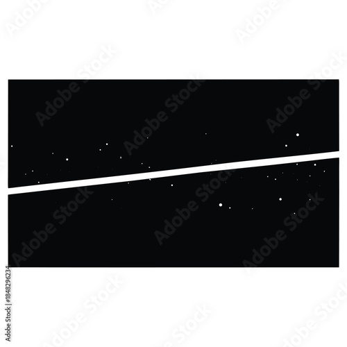 Thin, bright white line with a slight glow stretches across a dark, abstract background, minimalist design