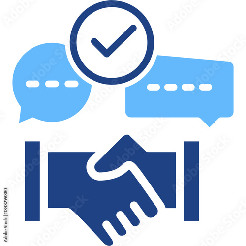 Negotiation glyph color icon