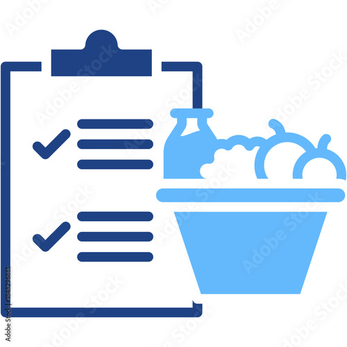 Diet Plan glyph color icon