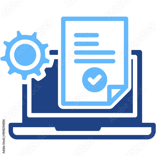 Data Entry glyph color icon