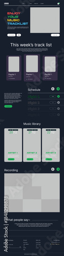 Music Application Website Landing Page