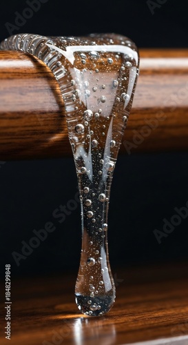 Metallic Liquid Droplets on Rod