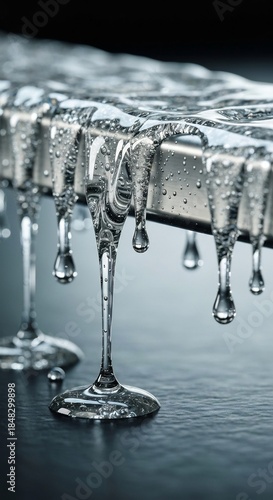 Heavy Liquid Drip Close-Up