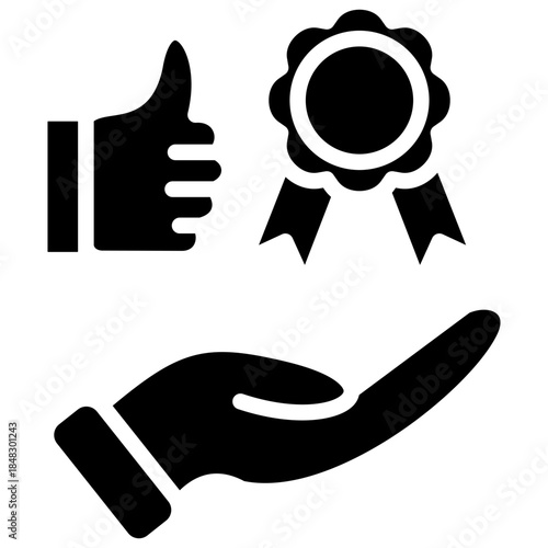Thumbs Up Award Icon