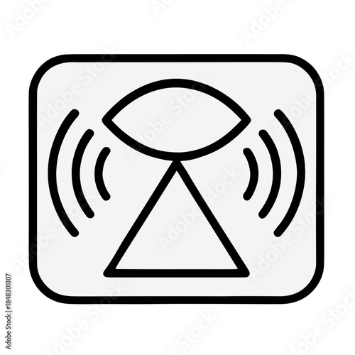 Glyph for the Baader-Meinhof phenomenon (frequency illusion)