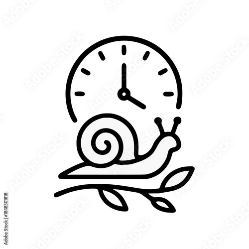Outline icon for slow living movement