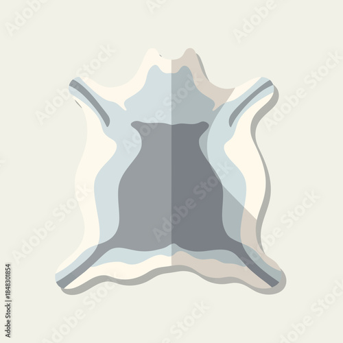 Abstract illustration of a stylized cat with flowing lines and soft colors emphasizing simplicity