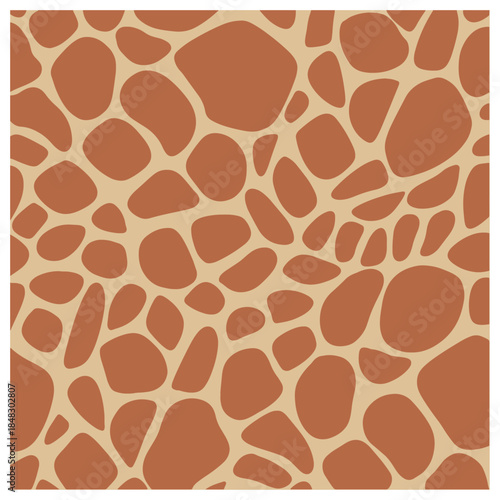 Seamless Giraffe Animal Skin Pattern