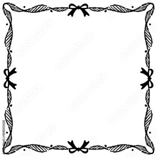 frame with black and white background