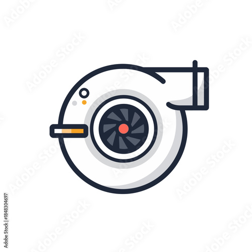 Japanese Turbo Logo Design Very Cool