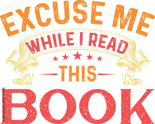 Excuse me while i read this book graphic design 