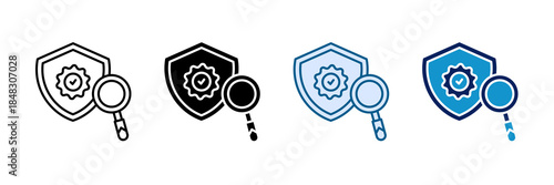 Quality Control Icon Set Multiple Style Collection