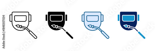 Welding Process Icon Set Multiple Style Collection