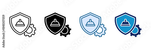 Industrial Safety Icon Set Multiple Style Collection