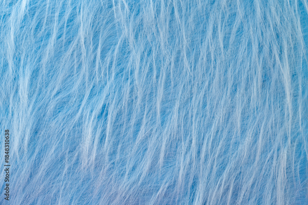 Obraz premium blue plush fabric texture background, pattern of soft warm material