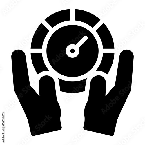 hands glyph icon