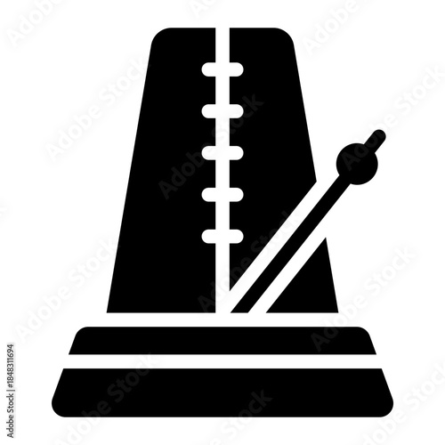 metronome glyph icon