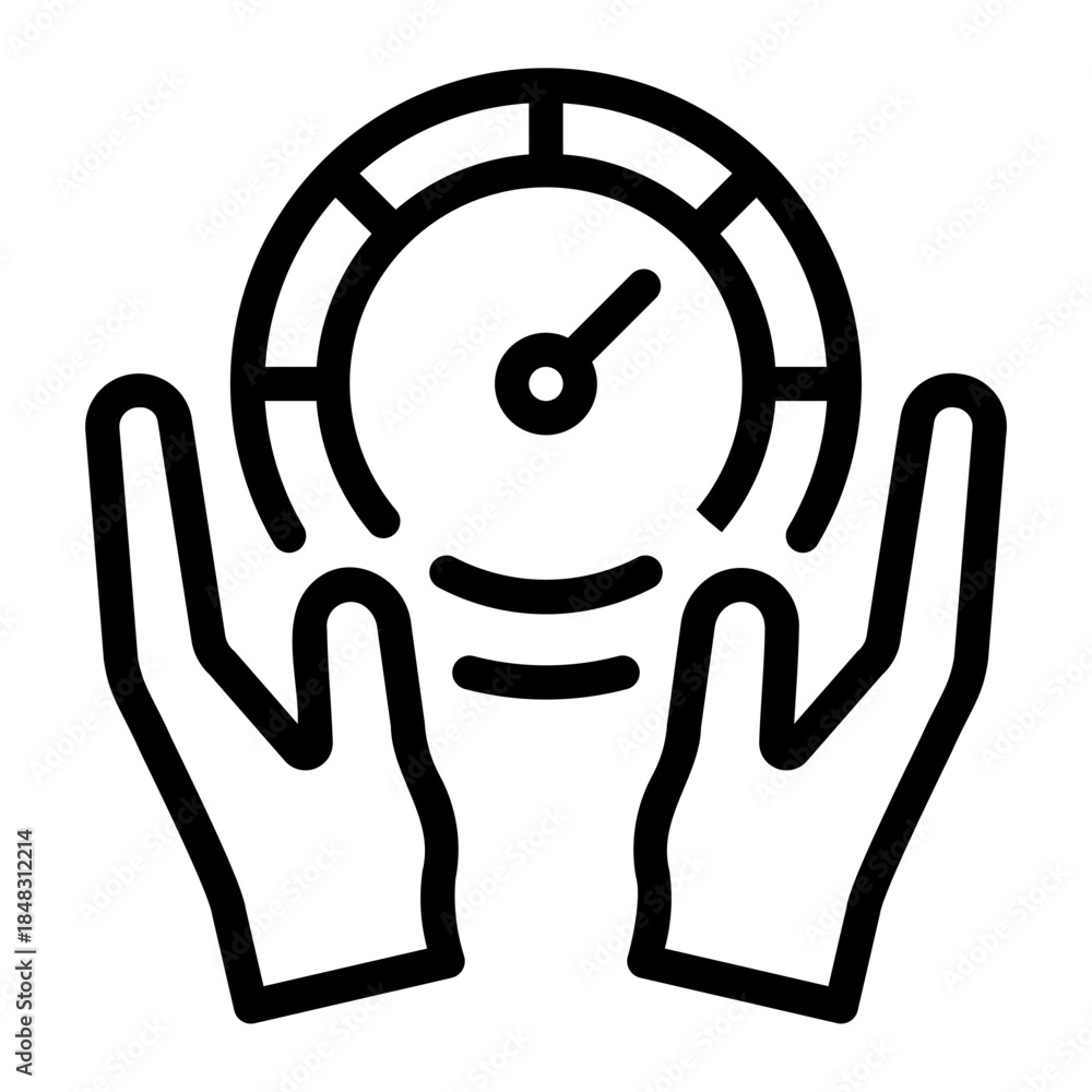 Obraz premium hands line icon