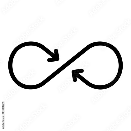infinity line icon