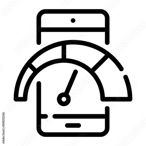 smartphone line icon