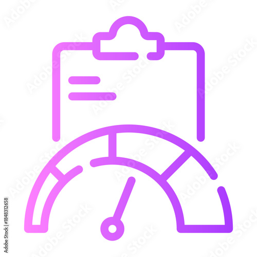clipboard gradient icon