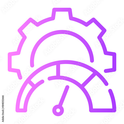 gear gradient icon