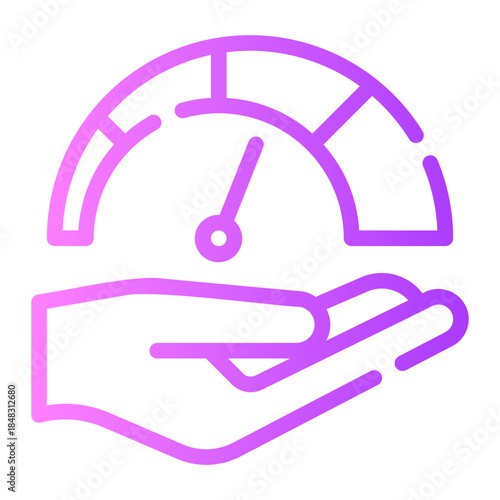 hand gradient icon