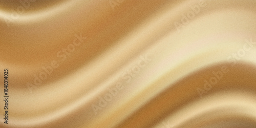 Light pale brown yellow silk satin. Gradient. Dusty gold color. Golden luxury elegant beauty premium abstract background. Shiny, shimmer. Curtain. Drapery. Fabric, cloth texture. Christmas, birthday.
