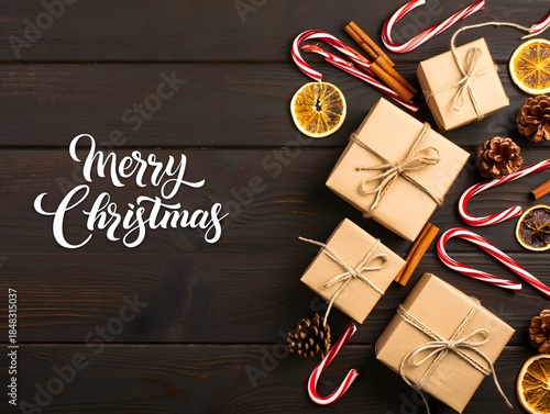 Merry christmas gifts and decorations