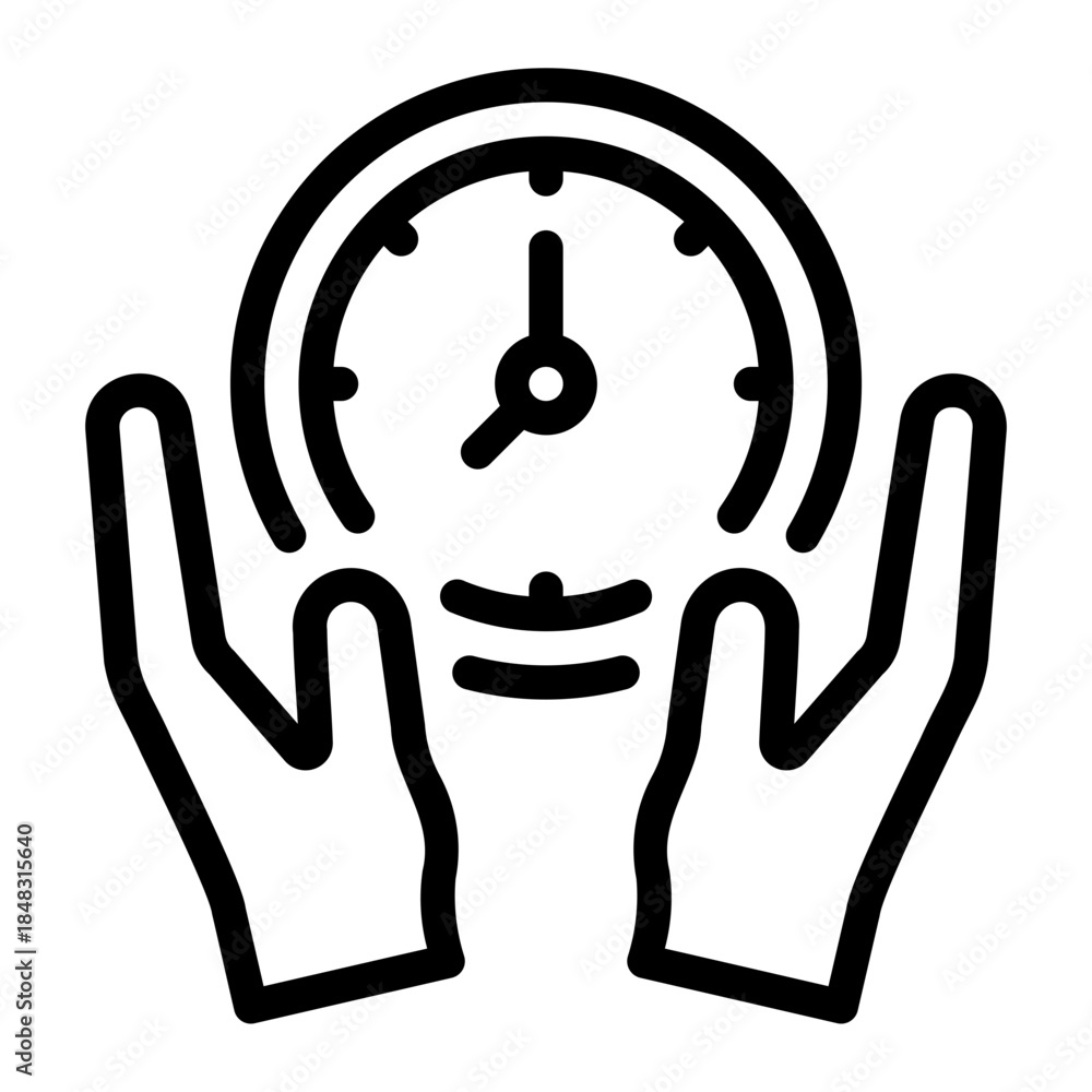 Obraz premium hands line icon