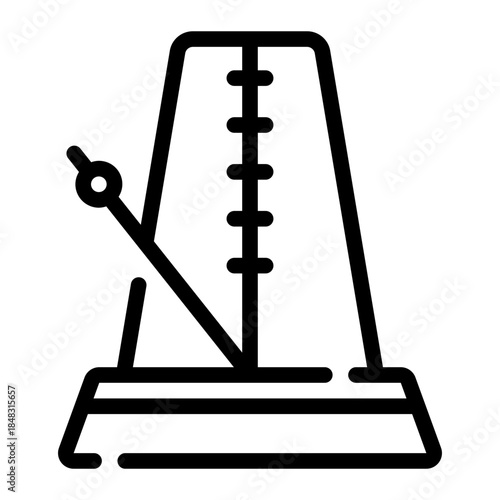 metronome line icon