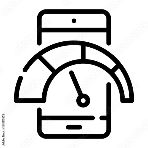 smartphone line icon