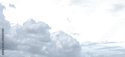ふわふわの積乱雲　夏の雲	