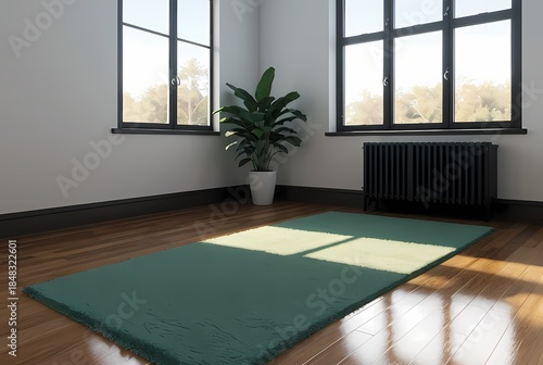 empty room with a window