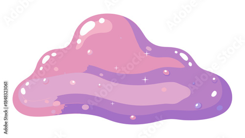 Sparkling Pink and Purple Gel Blob