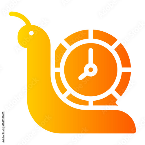 slowly gradient icon