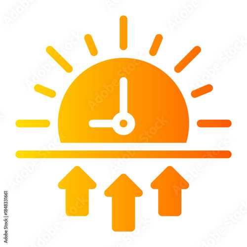 sunrise gradient icon
