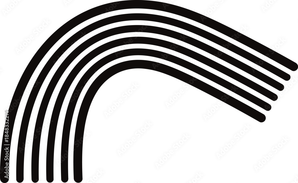 Obraz premium Minimalist rainbow design