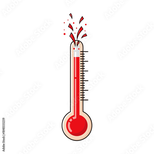 Thermometer Bursting with High Temperature