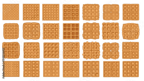 Collection of assorted wafer biscuits
